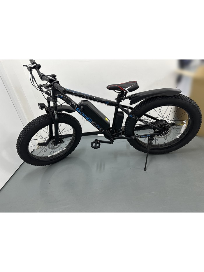 Gocio 26" × 4.0" Fat Tire Electric Bike, 48V 500W Electric Bicycles Snow Ebike 13Ah Removable Battery, 19Mph/ 50Miles, 7-Speed Gear, Adults E Bike Electric Snow Beach Mountain Bike