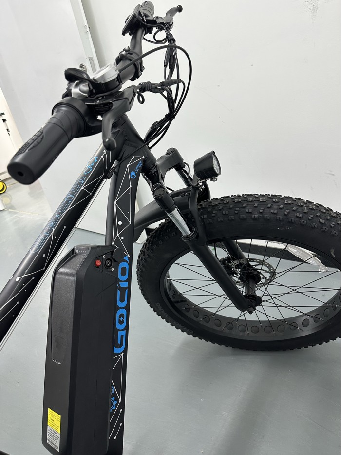 Gocio 26" × 4.0" Fat Tire Electric Bike, 48V 500W Electric Bicycles Snow Ebike 13Ah Removable Battery, 19Mph/ 50Miles, 7-Speed Gear, Adults E Bike Electric Snow Beach Mountain Bike