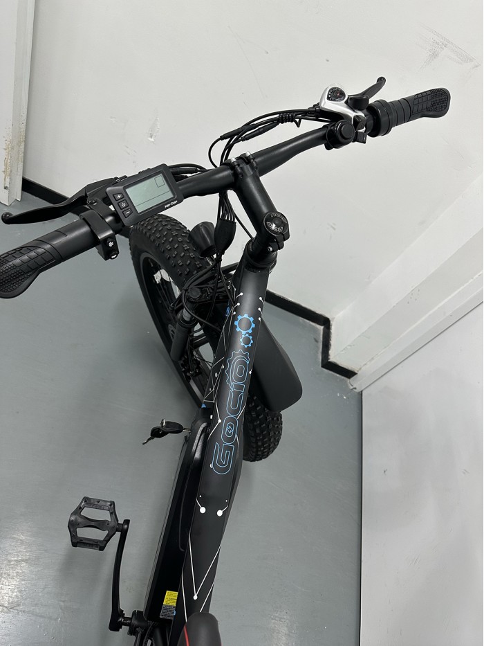 Gocio 26" × 4.0" Fat Tire Electric Bike, 48V 500W Electric Bicycles Snow Ebike 13Ah Removable Battery, 19Mph/ 50Miles, 7-Speed Gear, Adults E Bike Electric Snow Beach Mountain Bike