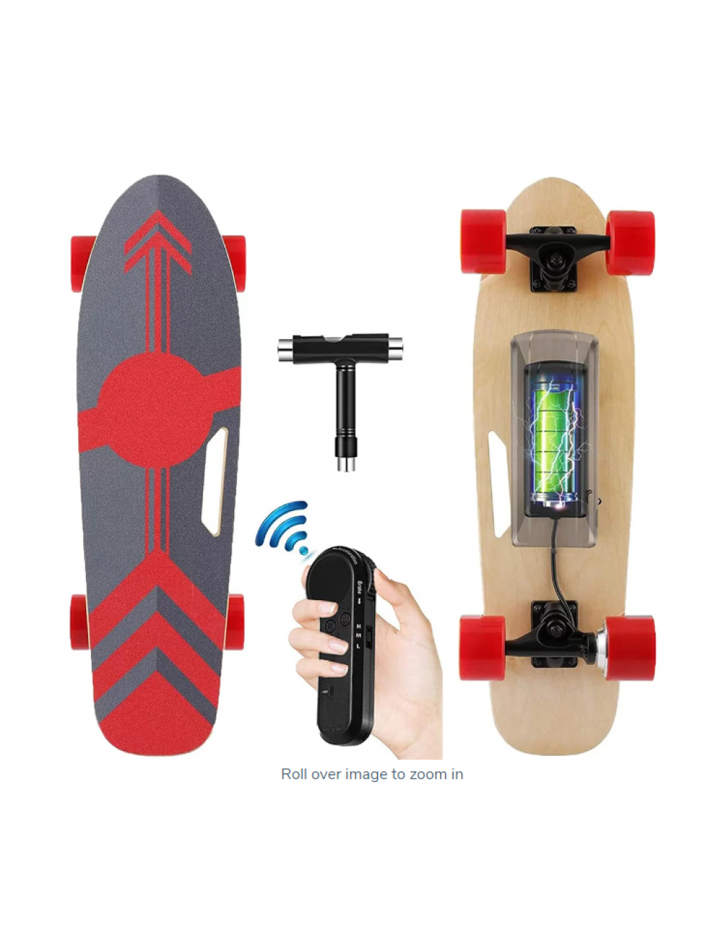 "28"" 350W Electric Skateboard with Remote