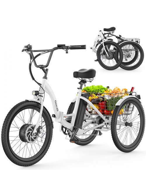 Gocio Electric Tricycle for Adults, Peak 500W Moto...
