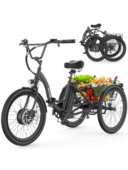 Gocio Electric Tricycle for Adults, Peak 500W Moto...